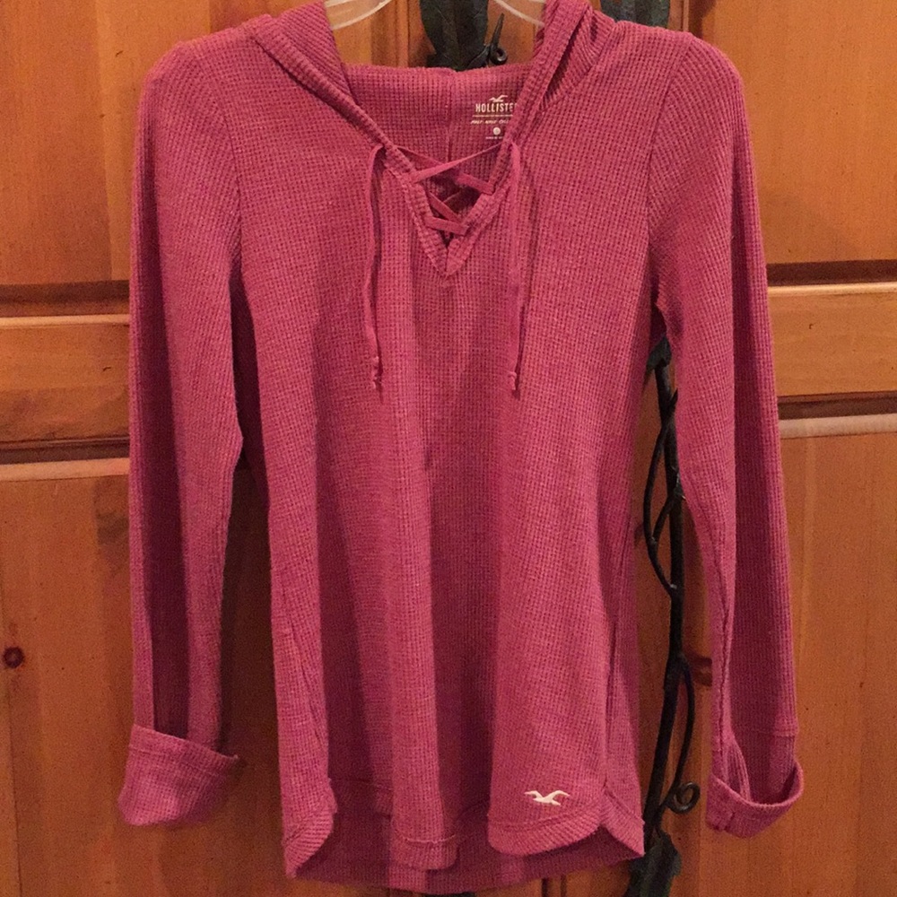 Hollister hooded shirt